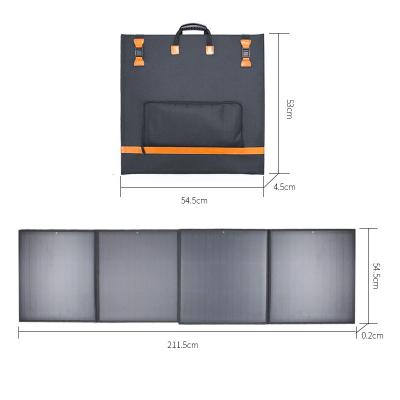 China Custom Folding Solar Charger 18V 160W 54.5*53*4.5CM Battery Charger Portable Solar Panel Folding Kits for sale