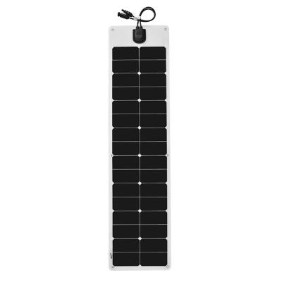 China Custom Size Thin Film 12V 18V Sunpower 50W ETFE Portable Flexible Solar Panel 156.75mmx156.75mm for sale