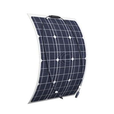 China 100W 12V semi flexible solar panel for caravan, boat, motorhome and cabin home 156.75mmx156.75mm for sale