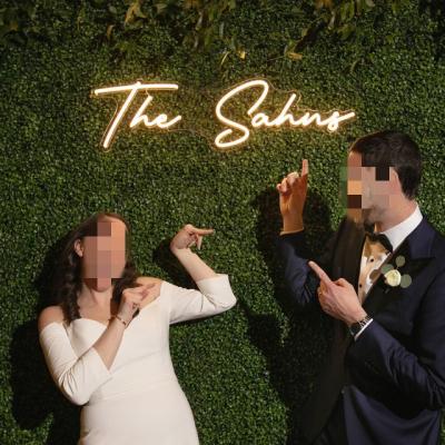 China Neon Sign The Wedding Groom Customized Style Just Led Advertising Custom Neon Signs Wedding Bar Party Home Decoration Light Up Letters for sale