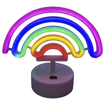 China Customized Style LED Rainbow Neon Lights Bedroom Decorate Christmas Holiday Home Decoration Night Lights Small Bedroom Living Room Decor Neon for sale