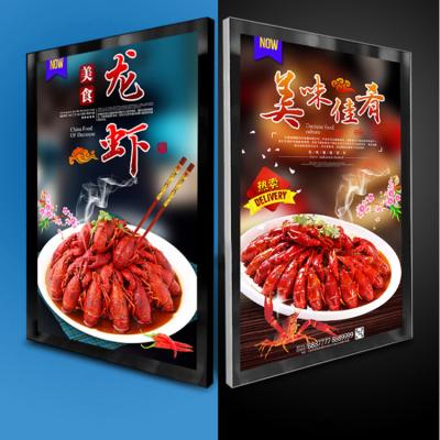 China Indoor slim light box led display advertising light light box for restaurant cinema menu board for sale