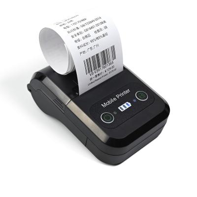 China Well 58mm Black Portable Receipt Sale BT Mini Pocket Thermal Receipt Printer With Rechargeable Battery for sale