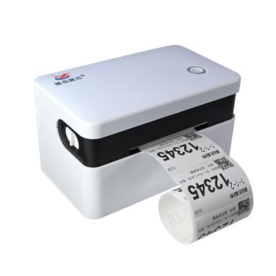 China Premium Black And White Desktop Face Label Printer 80mm Thermal Shipping Label Printer For Logistics for sale