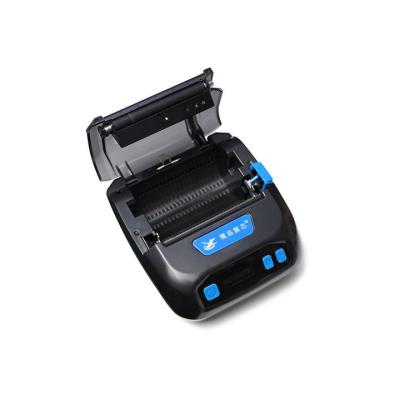 China Black Mini Handheld Mobile Wireless Thermal Label Printer 80mm Portable And Easy To Use Label Printer for sale