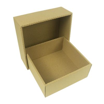 China Recycled Materials FEFCO 0427 Double Full Color Printing Box Could Combine With Plastic Handle for sale