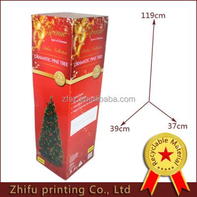 China Recycled Materials FEFCO 0203 M/A Color Paper Box For Christmas Tree Packaging Box for sale