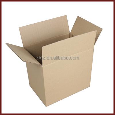 China Recycled Materials B3B Natural Kraft Paper Cardboard Brown Corrugated Box Without Printing for sale