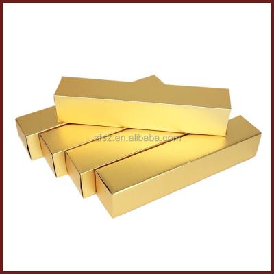 China Recycled Materials Paper Box Golden Packaging With Matte Lamination And Stamping for sale