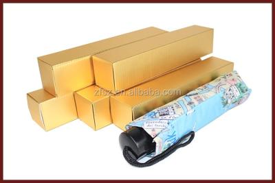 China Recycled Materials Cardboard Color Box Golden Packaging With Matte Lamination for sale