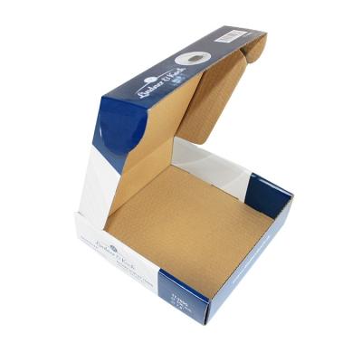 China Recycled Materials 3 Layer Mail Delivery Corrugated Paper Folding Pizza Style Box FEFCO0427 Cell Shape Pizza Shipping Foldable Package for sale