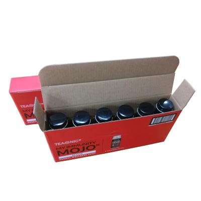 China Recycled Materials My Brain BR6002 Corrugated Paper Bottle Box for sale