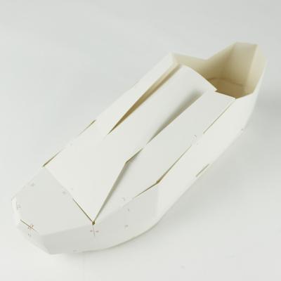 China Recycled Materials Double Sided Adhesive Paper Glue Triangle Hang Display Box for sale