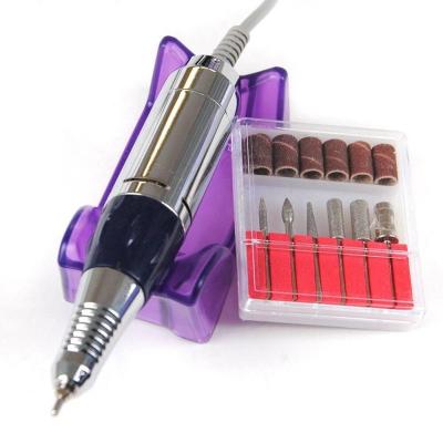 China Nail Art Salon New Style Electric Nail Drill Manicure Machine with 6pcs Nail Drill Bits for sale