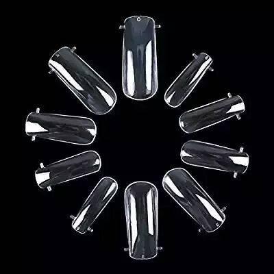 China Clear French Professional Color Large Oval Nail Tip With ABS Materials for sale