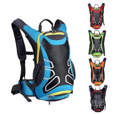 China New Design Custom Anti-theft Waterproof Outdoor Sports Bag Water Bicycle Backpack Hydration Recycling Backpack With Helmet Cover Storage for sale