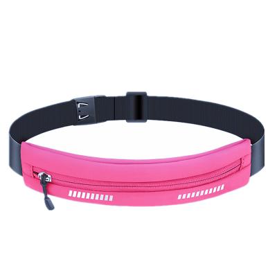 China New Fashion Water Proof Belt Waist Bag Outdoor Sports Running Elastic Belt Bag With Waterproof Ultra-thin Invisible Pouch Belt Pouch for sale