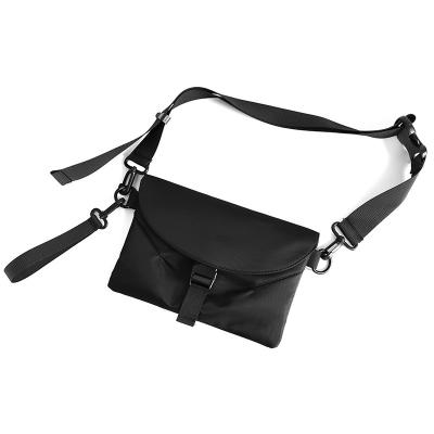 China New Outdoor Sports Durable Multifunctional Nylon Trunk Bag Black Cross - Body Shoulder Phone Bag For Men for sale