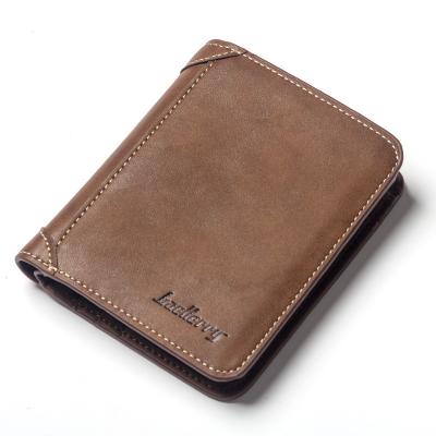 China Soft Retro Anti-theft Men's Wallet Multi-Card Wallet Horizontal Frosted Leather Casual Wallets Wholesale for sale