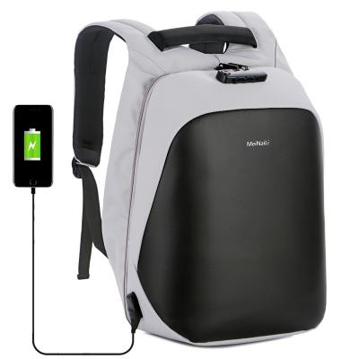 China With USB Charging Mens Shoulder White Anti Theft Laptop Bags Smart Laptop Bag Backpacks Business Backpack Customization for sale