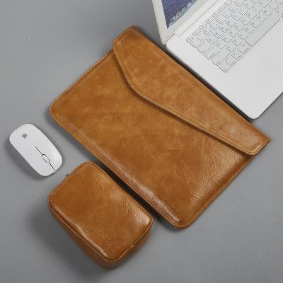 China High Quality Laptop Filter Frame Luxury High Quality Leather Wallets 12 13 14 Inch Laptop Leather Bag Sleeve for sale