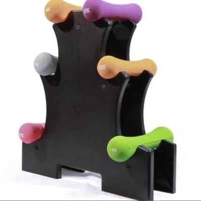 China Convenient Wholesale Fitness Gym Workout Weightlifting Dummbell Home Exercising Rack for sale