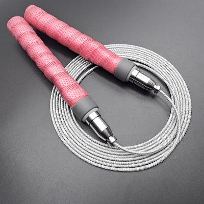 China Fitness Equipment Application Cable Jump Rope Soft-absorbing Steel Self Locking Jump Rope for Resistance Boxing Workout Cardio Exercise for sale