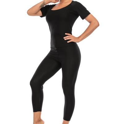 China Women Home Sauna Sweat Vest Waist Trainer Polymer Workout Sauna Fail Top Shapewear Suit Training Wear for sale