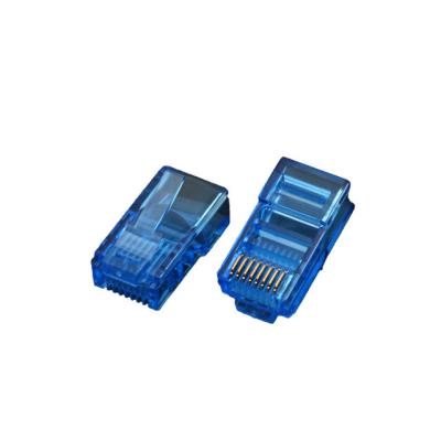 China High Quality Colorful Microwave Connector RJ45 8P8C Colorful Plug 100pcs Per Bag for sale