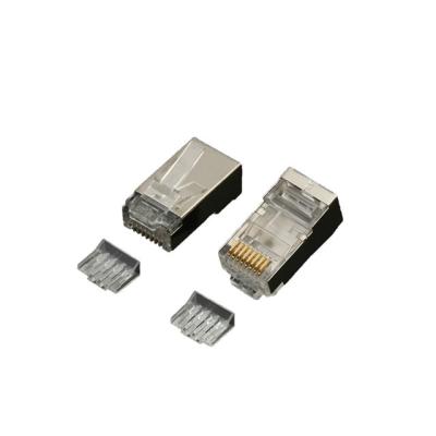 China High quality PVC Cat.6 RJ45 protected connector customer brand 100pcs per bag cat6 ftp rj45 plug for sale