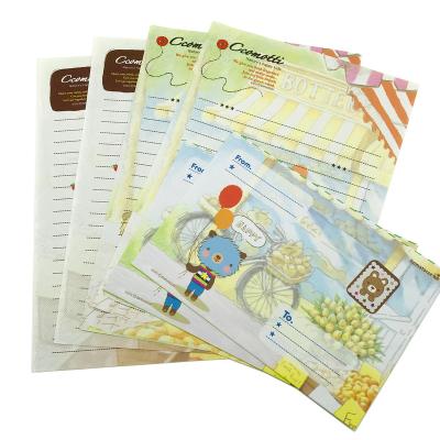 China paper & SM-XF007 hot sale small cardboard price and high quality customized children's cartoon envelopes and letter paper for sale