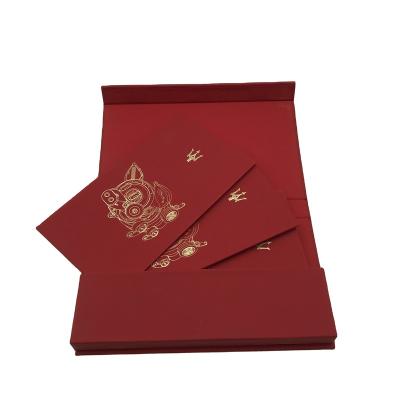 China Gift & SM-XF021 Hot Sale 2022 High Quality Customized Craft Red Envelopes For New Year for sale