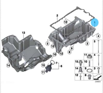 China Engine oil filtration Chinese Factory Price Vehicle Parts Accessories Engine Oil Pan  For Bmw for sale