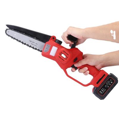 China 21V 3.0Ah Cordless High Quality Brushless Lithium Chainsaw Hand Battery Powered Chainsaw for sale