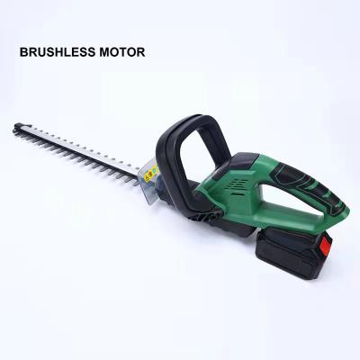 China Brushless Stainless Steel Hedge Trimmer 21V Lithium Battery Cordless Hedge Trimmer (baretool) for sale