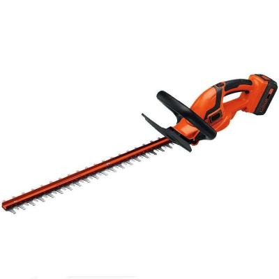 China 21V 2Ah Stainless Steel Li-ion Battery Operated Cordless Hedge Trimmer for sale