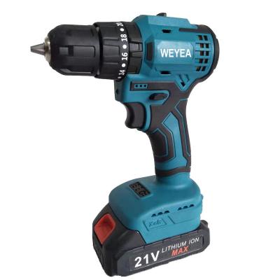 China 21V Battery Impact Drill Cordless Power Drill Drive Kit Brushless Electric Battery Impact Drill VST-CID21-BL for sale