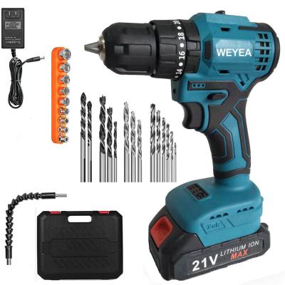 China Rechargeable Cordless Impact Drill 21V Lithium Battery Electric Battery Brushless Impact Drill VST-CID21-BL for sale