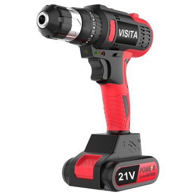 China Electric Cordless Driver Kit, Battery Power Drill, Cordless Power Drill 21V Screwdriver with 3/8 Chuck VST-CD02 for sale