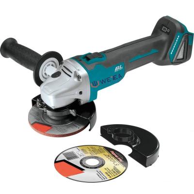 China Large Structural Grinding for Cleaning or 100mm Brushless Electric Li-ion 21V Rechargeable Battery Cordless Angle Grinder for sale