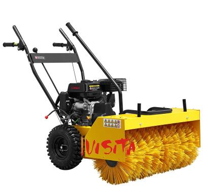 China Building Material Shops All Season Use 80cm Working Width Gasoline Power Sweeper Snow Sweeper for sale