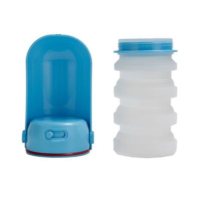 China Amazon Automatic Hot Selling Custom Collapsible Pet Silicone Water Bottles Feeder for sale