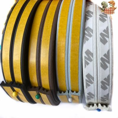 China Aging Resistant Backing Wear EPDM 3M Rubber Door And Wind Proof Sound Insulation Self Adhesive Window Frame Foam Sealing Tape Sealing Strip for sale