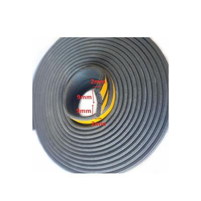 China Wear Resistant Aging Backing Ningbo, China D/E/P Self Adhesive Foam Exhaust Doors And Windows EPDM Sealing Strip for sale