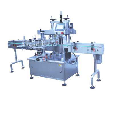 China Food Automatic Double Side 3 Side Labeling Machine For Square Bottles for sale