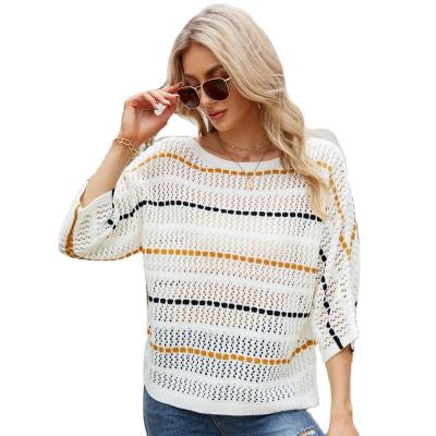 China Wholesale Anti-wrinkle Crew Neck Long Sheath Casual Jumper Knit Pullover Sweater Women for sale