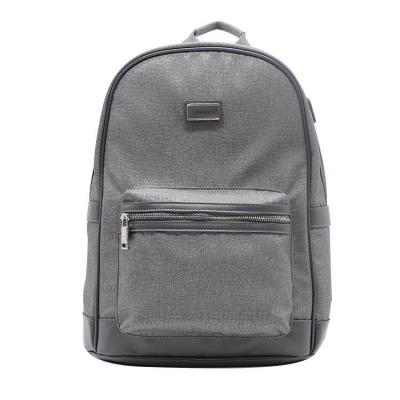 China Wholesale Anti-theft Personalized Gray Polyester Chargeable High Quality Custom Backpack Laptop Bag for sale