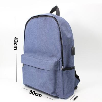 China Anti Theft Promotional Customize Logo Brand Name Cheap Backpacks Blue Polyester Hig Quality for sale