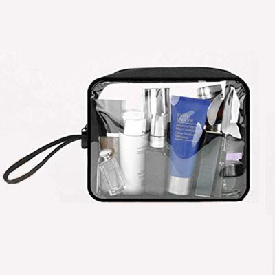 China Fashion Mens Womens Wash Bag Airline Kit 3-1-1 Clear Liquids Toiletries Cosmetics Organizer for sale