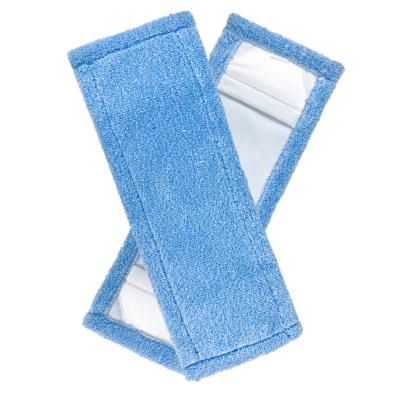 China Sustainable Maker Flat Microfiber Wipe Head Industrial Mop Replacement for sale